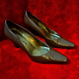 Bellini Brown Leather Pump Size 7.5W